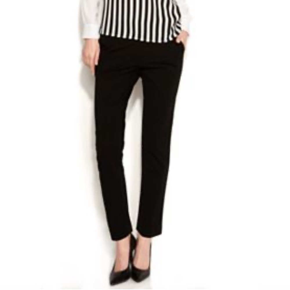 3 FOR $30 - Vince Camuto Black Ponte Slim Leg Dress Pants
